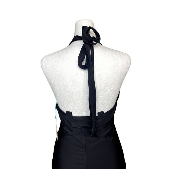 Kona Sol Bathing Suit One Piece Halter Adjustable Strap NEW‎ Slimming Stretch - Picture 5 of 11